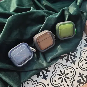 Translucent Silicone Case for Airpods 4 3 Pro 2 1 Wireless earphone Headphone Cases for Apple Airpods Pro2 Protective Covers