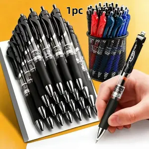 High-Quality Push-Button Neutral Pen 0.5mm Quick-Dry Ballpoint, Ideal for Students, Office Supplies, Meetings, Learning Tools