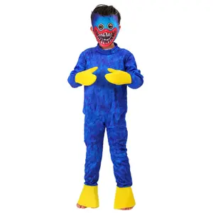 Halloween Cosplay Huggy Wuggy Kostuums Cartoon Horror Grote Mond Poppys Vakantiegeschenken Kinderen Optreden Speeltijd