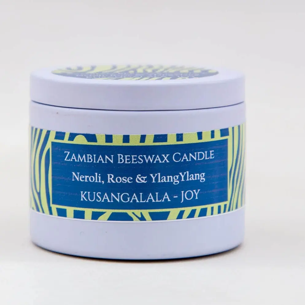 Azimai Kusangalala (Joy) - Neroli, Rose & Ylang Ylang Candle 4oz
