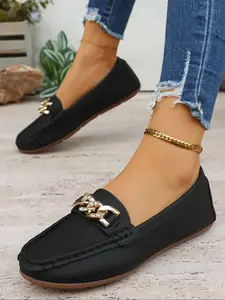 Women's Loafer Flats for Comfortable Walking, Stylish Slip-On Casual Low Top Loafers, Ideal for Work, Versatile Fashion Choice All Day Long