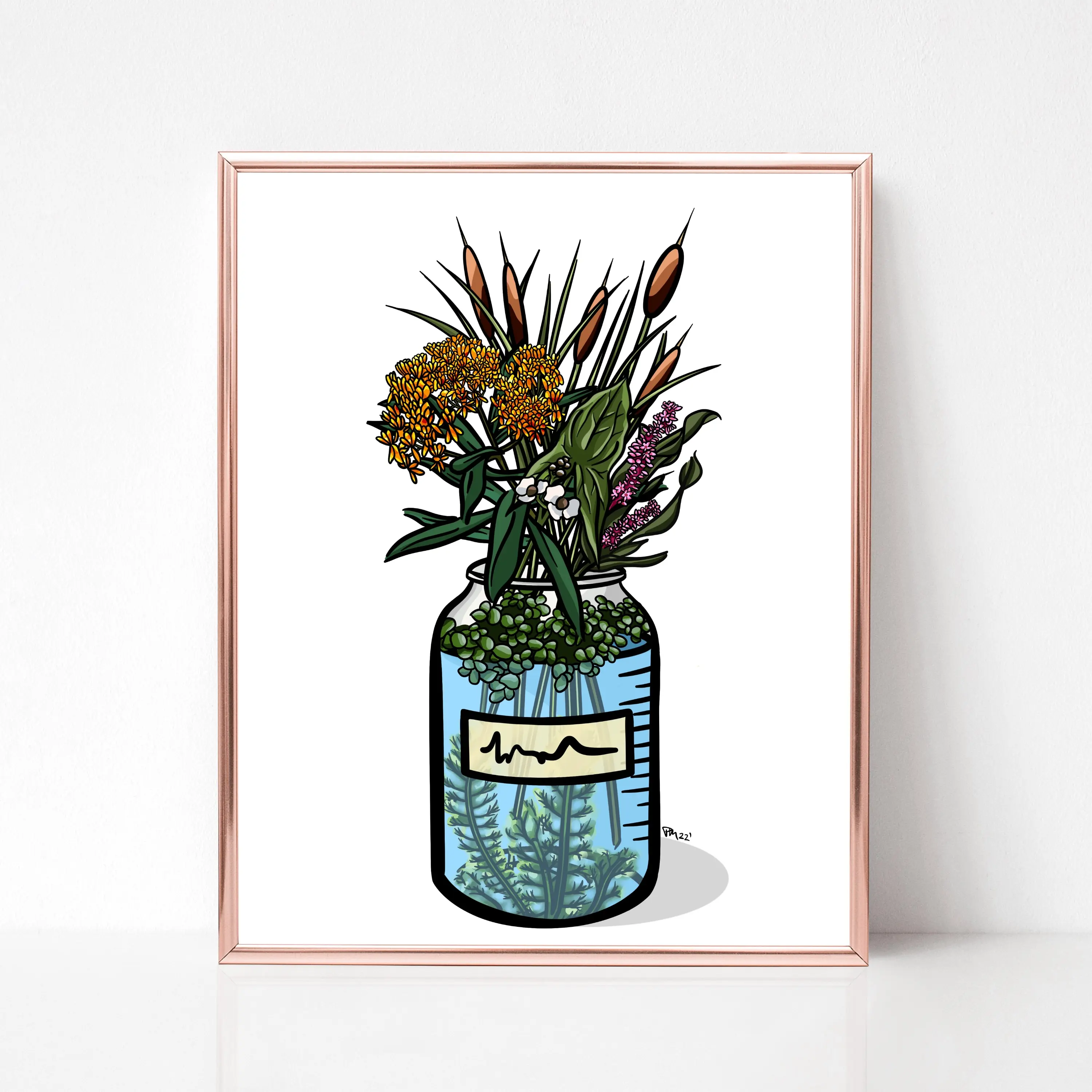 Wetland Science Floral Print