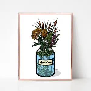 Wetland Science Floral Print