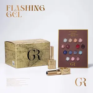 Gulauri Flashing Gel Polish Set (15 Reflective Colors)