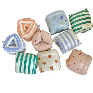 3 Pool Party Inflatable Arm Rings for Kids Arm Sleeves Arm Floaties with Foot Pump 44.09-99.21 LB