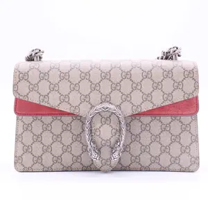 Pre-owned GUCCI canvas Shoulder Bags Dionysus Bag GG Coated Small B10746
