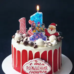 Creative Kpop & Anime Character 3D Digital Candles, Birthday Party Cake Topper Decor, Perfect Gift for Kpop Fans Girls, Wedding Cake Decoration