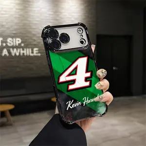Kevin Harvick #4 Nascar Aesthetic Design Pattern Casing For iphone 17 16 15 14 13 12 Plus Pro Max Flaunt MobilePhone Case Soft Silicon TPU anti-drop Drop Q5