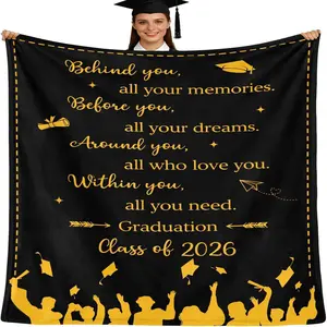 Graduation Gift Blanket for Her/him, 2026 Graduation Gifts, Phd Master Bachelor Degree Graduate Gift Ideas, Modern Geometric Pattern