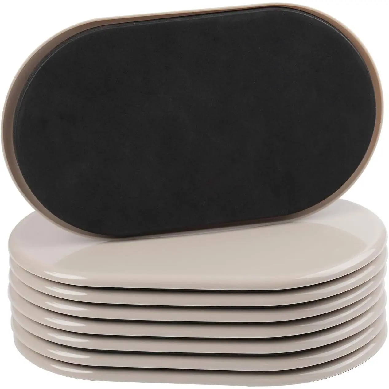 8 count Furniture Sliders, 9-1/2" X 5-3/4" Large Furniture Movers Sliders,  Sliders for Furniture on Carpet for Heavy Furniture, Furniture Moving Made Simple!