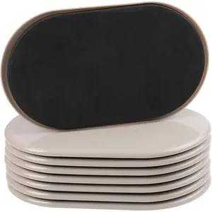 8 count Furniture Sliders, 9-1/2" X 5-3/4" Large Furniture Movers Sliders,  Sliders for Furniture on Carpet for Heavy Furniture, Furniture Moving Made Simple!