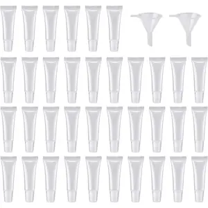 50 count 10ml Empty Lip Gloss Tubes Empty Lip Balm Tubes for DIY Lip Gloss Balm