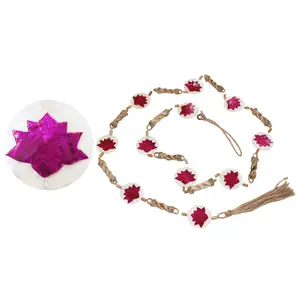 LOTUS ABACA ROPE CAPIZ GARLAND