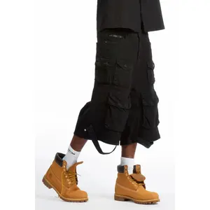 Mahesh Black Denim Short