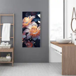 212 MAIN 24x48 in. Artistic Yellow Floral Pixie Flowers Photo Print Artwork - Home Wall Decoration, Room Gift for Bright Spaces