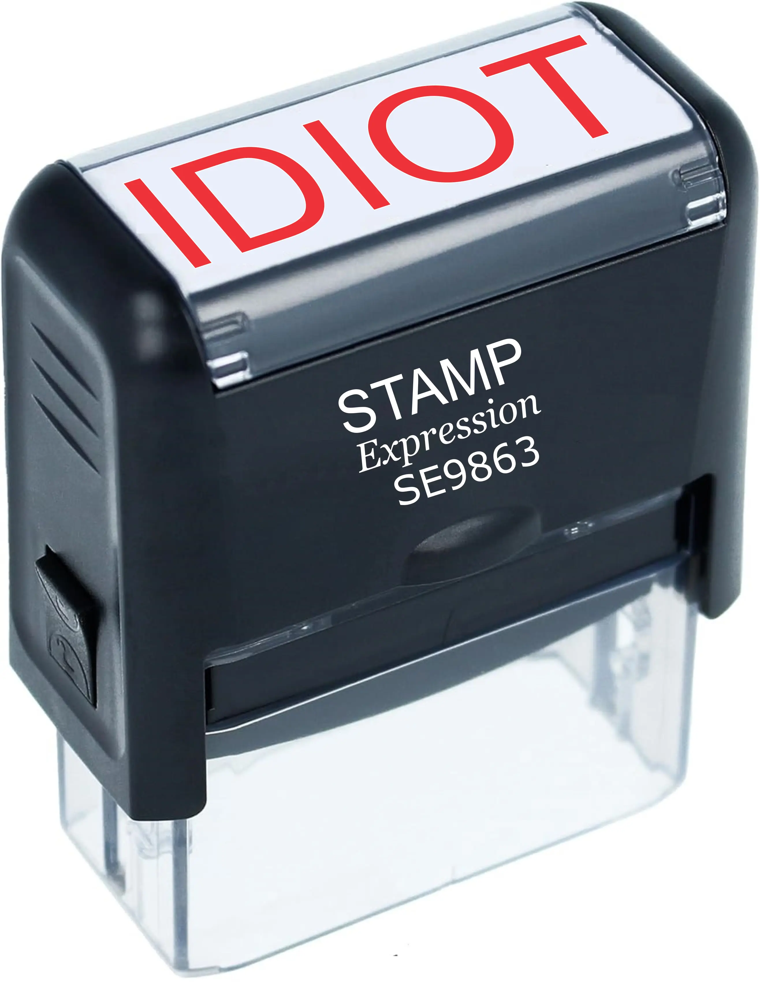 Idiot Self Inking Rubber Stamp