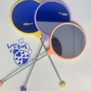 Beadable mirrors - various colors of beadable mirrors can be decorated not only with acrylic or silicone beads.