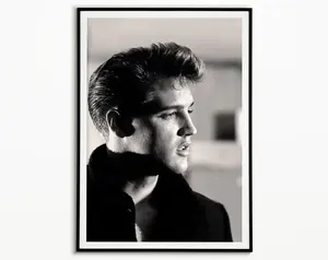 Elvis Presley Portrait Vintage Art Poster Unframe Decor Room