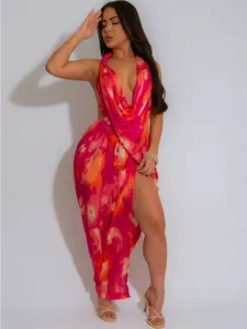 USBOUTIQUE CHIC Women‘s 2026 Spring Tie Dye Maxi Dress Sleeveless Slip Dress Casual Loose Fit Beach Cover Up