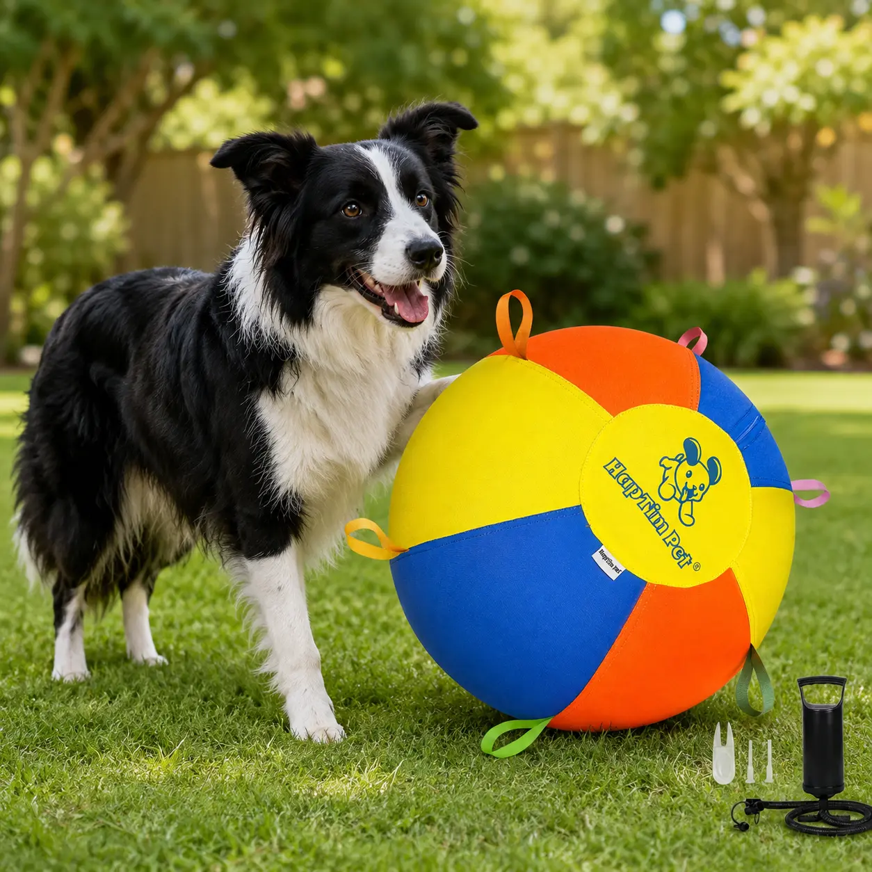 Upgraded, extra-thick inner bladder – 18/22-inch herding ball – dual-layer, explosion-proof design; suitable for medium-to-large breeds and specifically designed for high-energy dogs.