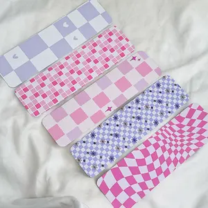 Lavender Pink Bookmarks | Bookish Merch | Decorative Bookmark cardstock bookmark