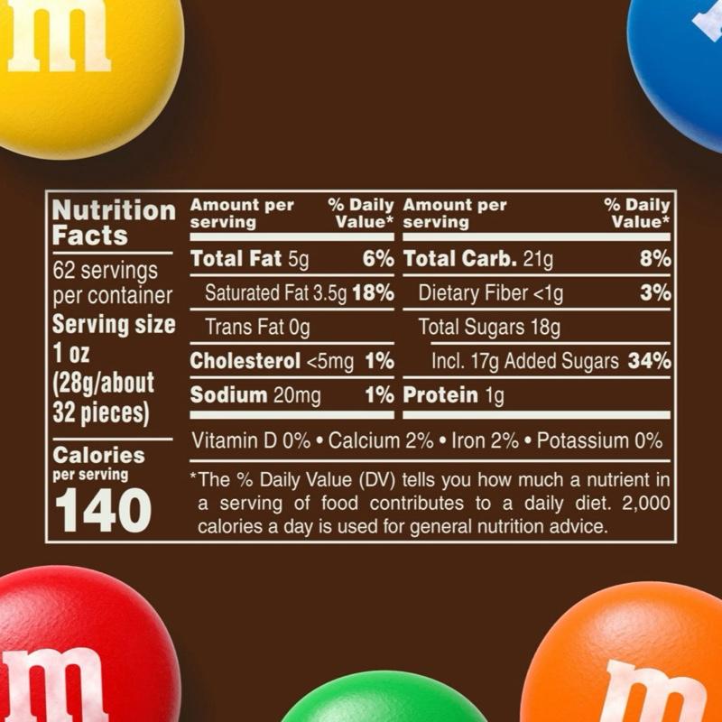 M&M’S Milk Chocolate Candy, 62 oz.