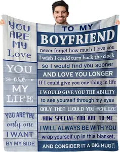 Boyfriend Gifts, Gifts for Boyfriend Throw Blanket 60"x50", Boyfriend Birthday Gift Ideas, for Boyfriend, for Him Boyfriend, Boyfriend Gifts from Girlfriend
