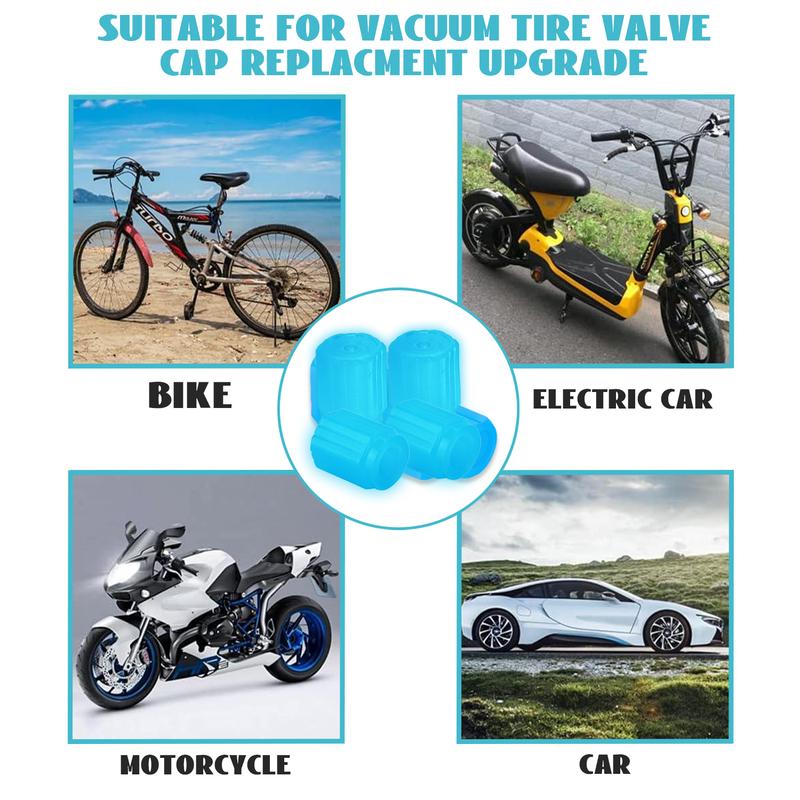 Tire Valve Cap Set, 8PCS Fluorescent Glow in The Dark Air Caps Cover, Universal Bicycle Stem Covers, Waterproof Luminous Car Tire Valve Caps Tire Valve Cap Set, 8PCS Fluorescent Glow in The Dark Air Caps Cover, Universal Bicycle Stem Covers, Waterproof Luminous Car Tire Valve Caps