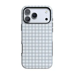 Casely iPhone 17 Pro Max Case | Pastel Picnic | Blue Gingham | Bold Protective Design | Compatible with MagSafe
