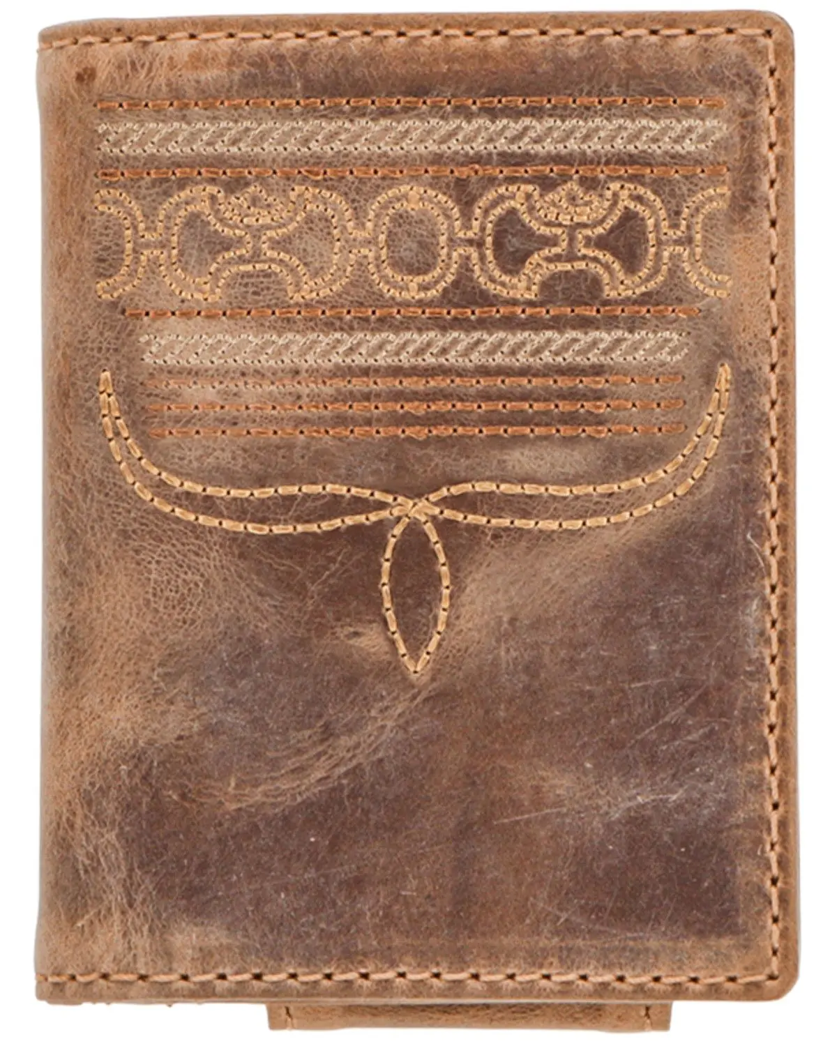 Hooey Men's Men'S Bifold Money Clip Leather Wallet - Hfw036-Br