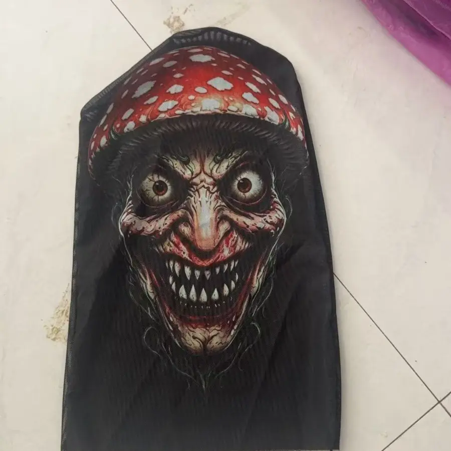 Halloween realistic face mask, internet celebrity series, prank headgear, balaclava, team mesh mask