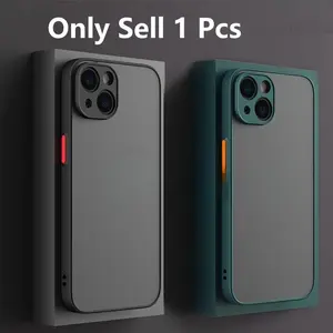New Matte Protective Shockproof Protection Armor Phone Case for iPhone 17 16 15 14 13 12 11 Pro Max Air XR XS Max X 7 8 Plus 12Mini 13 Mini Luxury Translucent Ultra-thin Hard PC Back Cover Casing