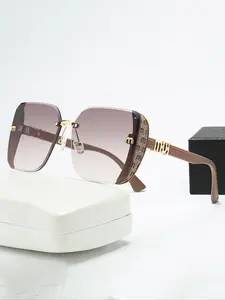 Unisex Large Frame Fashion Glasses, Trendy Beach Style, Vintage Design for Daily Wear, Photography, Travel, All Seasons, Trendy Styling Sunglasses