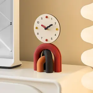 Star Battery-Operated Modern Nordic Style Desktop Clock - Simple Home Decor for Living Room TV Cabinet, Entrance