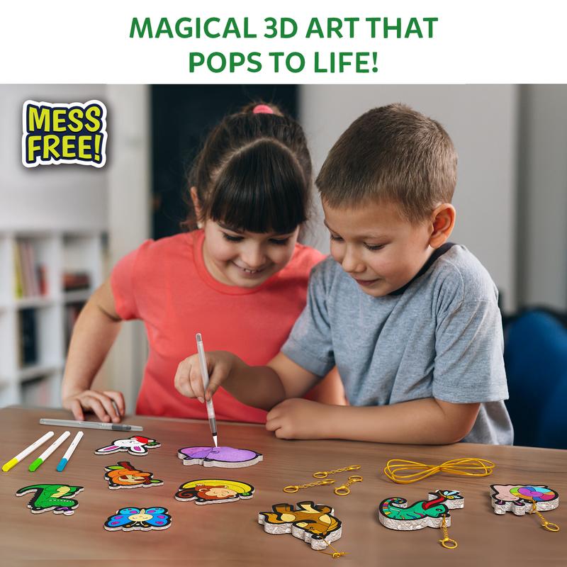 Skillmatics 3D Art Kit - Aqua Puffs, Mess-Free Fun, Magical Craft Activity, Travel Toys, DIY Decor, Creative Gifts for Girls & Boys Ages 4, 5, 6, 7, 8, 9, 10