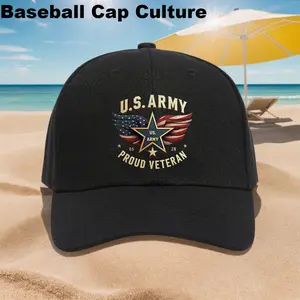 Men's US Army Honor Veteran Baseball Cap-Adjustable Breathable Polyester Cap with Patriotic American Flag and XINGX Design, Lightweight and Durable Military Themed Outdoor Headwear for Sports, July 4, Veterans Day-Patriot Perfect Gift