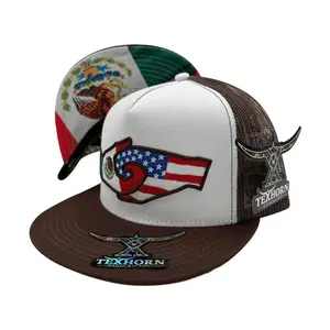 TEXHORN | CAP | FRONTERA UNIDA | WHITE/BROWN | TH16