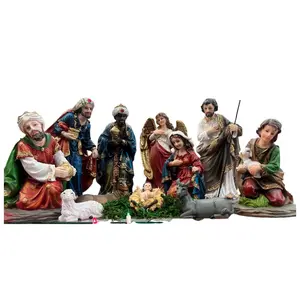 Nativity Scene Set 12" inches tall / 12 pc Set Brand-new (Green Grass Not Included) Nacimiento Navideno completo Religious decor