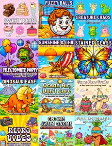 Coloring Set with 5 Coloring Markers Bonus Pack + Choose Any 3 Children's Picture Books, Coloring Set Coloring Markers