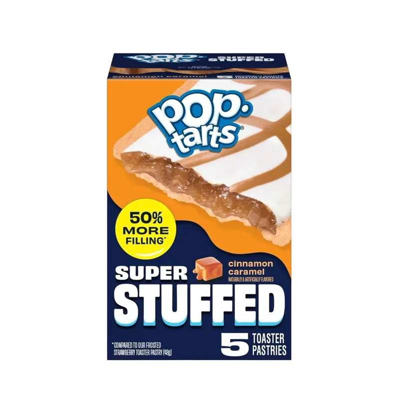 Pop-Tarts Super Stuffed Cinnamon Caramel -1 box 5 Pastries