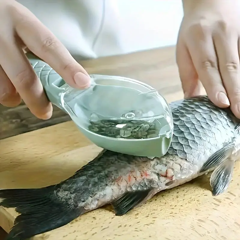 Manual Fish Scaler, 1 Count Household Fish Scale Remover, Professional Fish Scale Removal Tool, Kitchen Fish Scale Planer, Cooking
