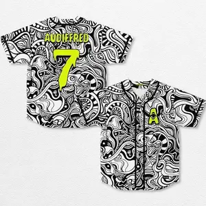 Jessica Audiffred Baseball Jersey EDM Music Shirt, EDM Festival Family Gift, Unisex Breathable Men's Jersey, 420 Lover Graphic Shirt, Gift For Baseball Fan EDM Electronics Music