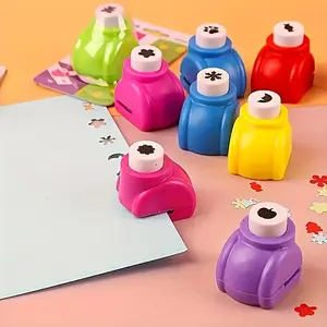 10-Piece Mini Embossing and Paper Punch Tool Set, Multi-Color Creative Handmade Craft Tools, Ideal for DIY Scrapbooks, Cards, Journal Decorations