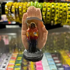 Small Santa Muerte 7 Colors Statue