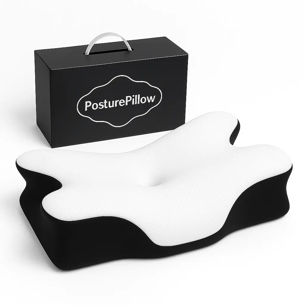 Posture Pillow Ergonomic Cervical Pillow – Memory Foam Neck & Shoulder Support