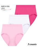 Rose red + white + pink.