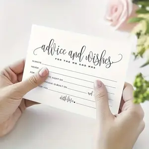 20 4x6-inch Cards for Wedding and Bridal Shower Messages - Perfect for Sharing Wishes and Advice with Newlyweds