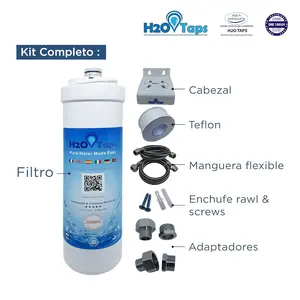 H2O Taps Under Sink Water Filter – Water Purifier, Filter System, Reduces Limesc