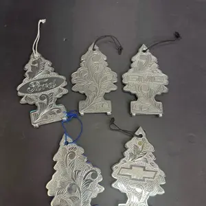 Hand Engraved Polished Billet Aluminum Little Tree Holder
