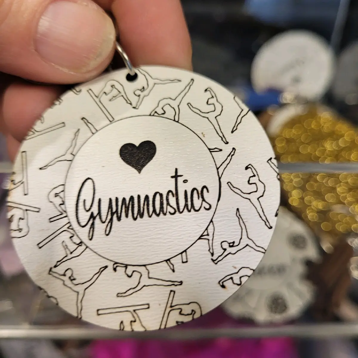 gymnastics key chain
